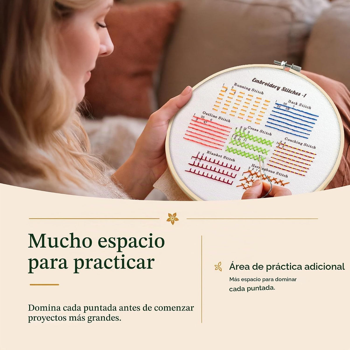 Bradove Classic Embroidery Learning Kit para Adults y Kids