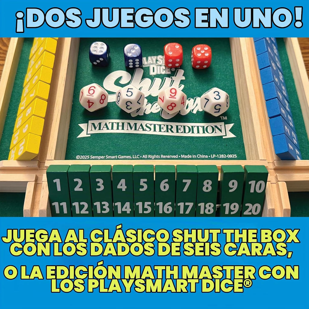 Semper Smart Games PlaySmart Dice Shut Box Math Master
