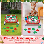 Gemscream Juego de lanzamiento de bolsas de frijoles navideños 6 bolsas