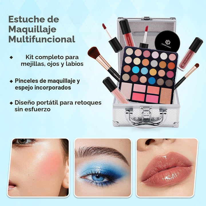 Kit de maquillaje para principiantes Color Nymph para adolescentes...
