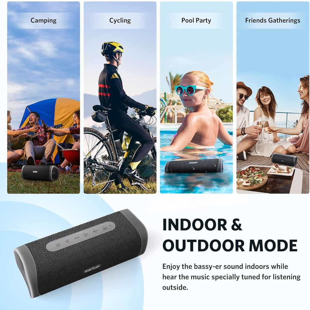 EarFun UBOOM L Altavoz Bluetooth, altavoz portátil de 28 W, sonido...