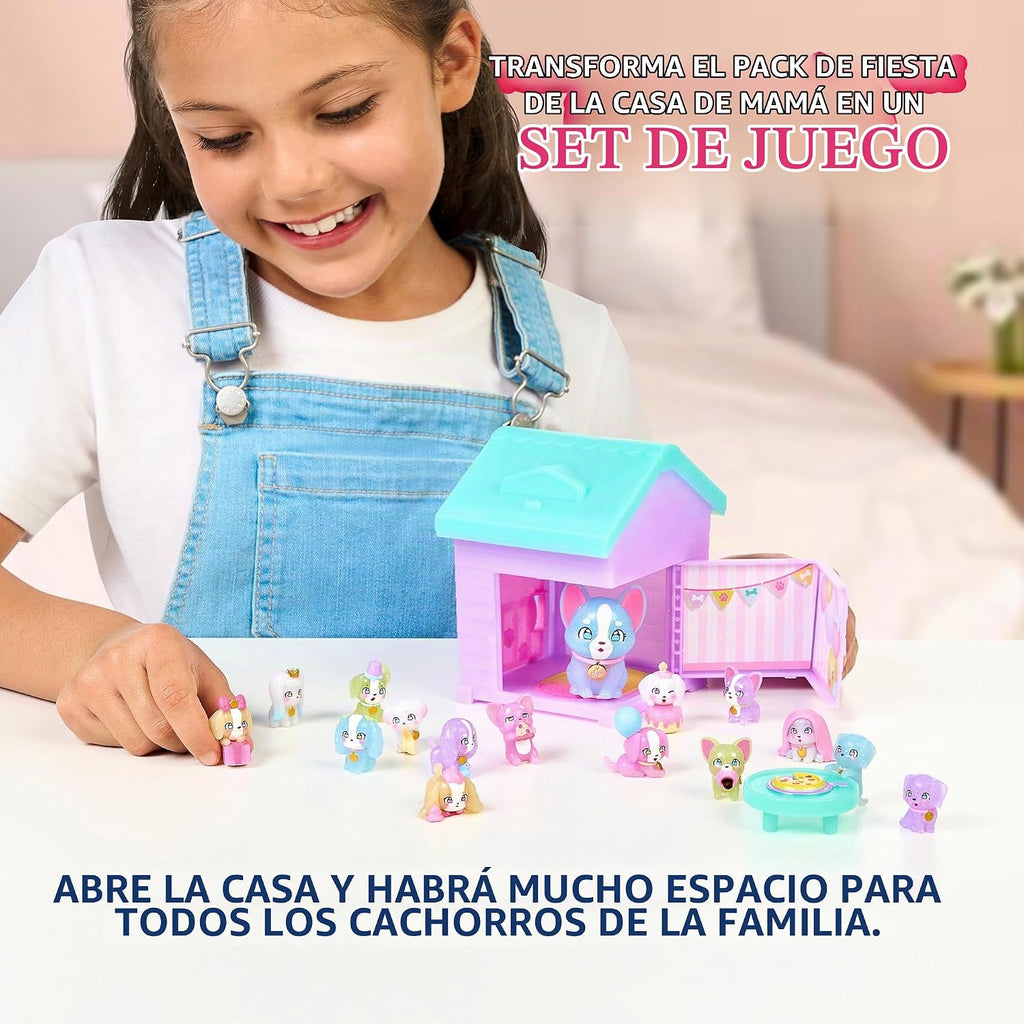 Little Live Pets - Juego de casa para cachorros, 15 mini cachorros coleccionables