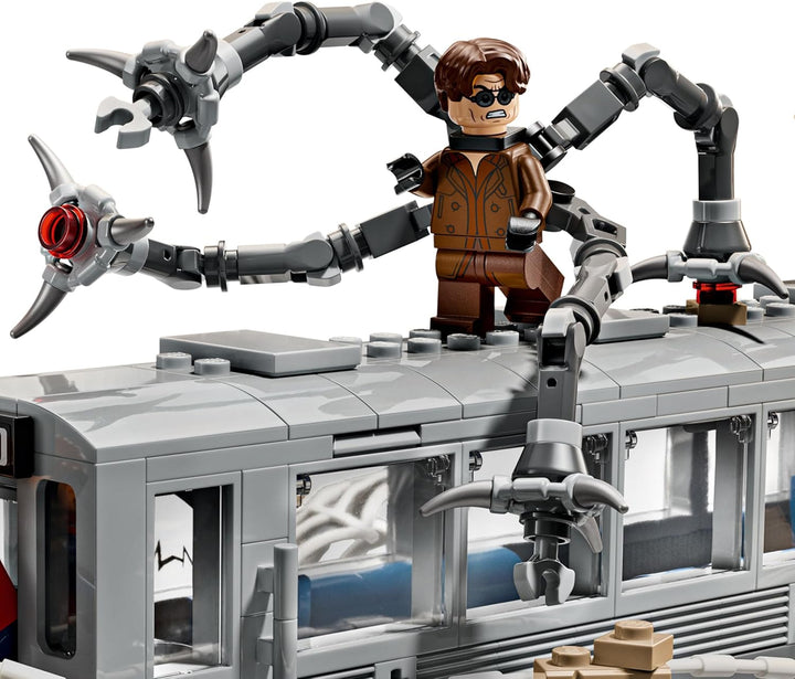 LEGO Marvel Spider-Man vs Doc Ock Subway Train Scene -
