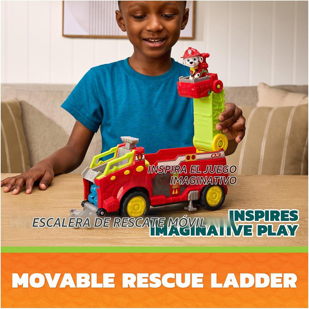 PAW Patrol: Dino Movie, Dino Rescue Responder, Firetruck Toy Car