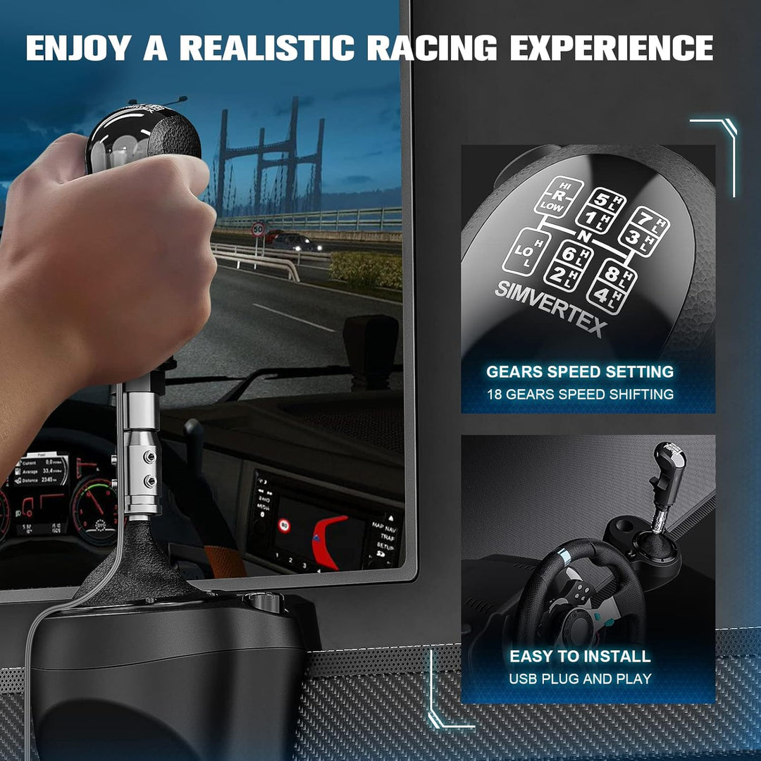 USB American Truck Simulator Shifter Gearshift Knob Fit