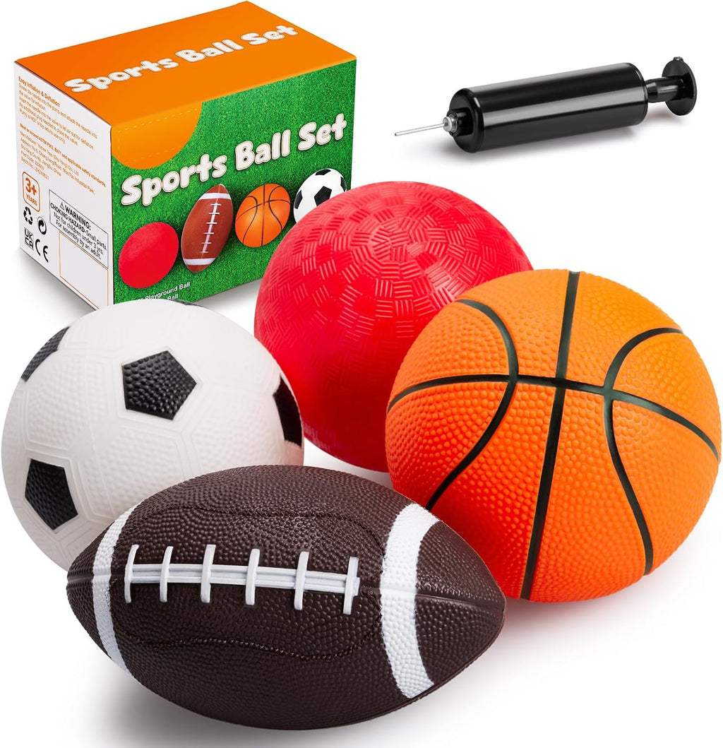 Juego de 5 bolas suaves para niños, juguetes deportivos al aire