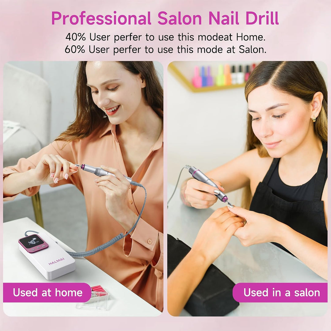Taladro de uñas eléctrico profesional, lima de uñas portátil para u...