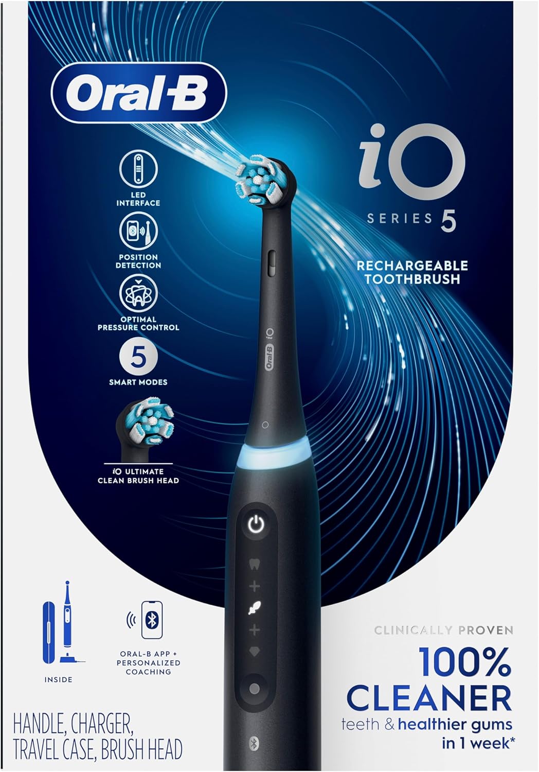 Oral-B iO Series 5 Cepillo de dientes eléctrico recargable con sens...