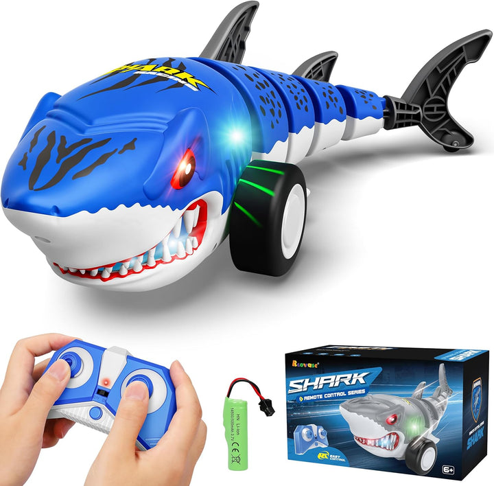 Rcovasc - Juguetes de coche de tiburón con control remoto para niño...