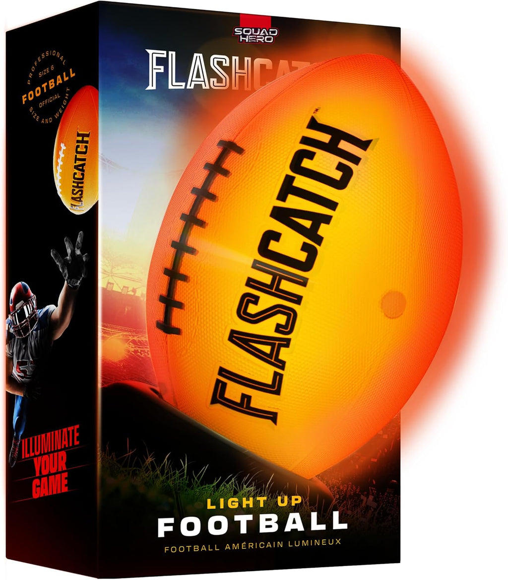 FlashCatch Fútbol iluminado – Bola que brilla en la oscuridad – NO 6 – Regalos de cumpleaños para deportes al aire libre para niños de 8 a 15 años en adelante – Ideas de regalo para niños adolescentes