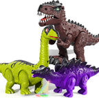 TEMI Paquete de 3 juguetes eléctricos de dinosaurio