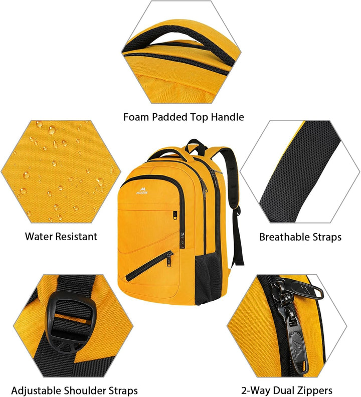 MATEIN Mochila de 18.4 pulgadas aprobada por la TSA, mochila extrag...