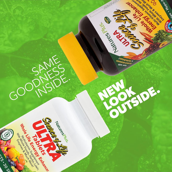 NaturesPlus Ultra Source of Life Multivitamínico - 90 tabletas - Ap...