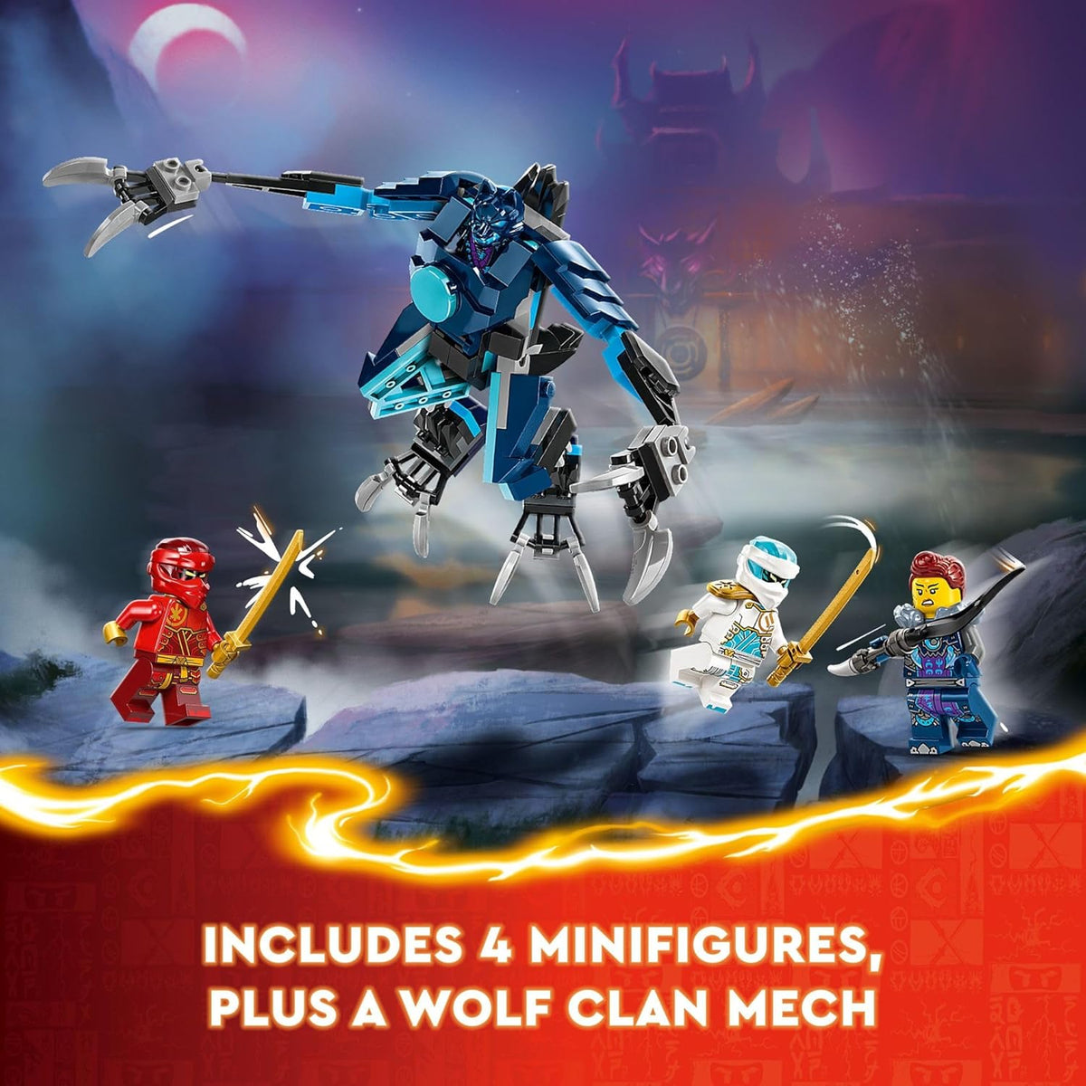 LEGO NINJAGO - Figura de acción mech de Kai Elemental Fire 71808