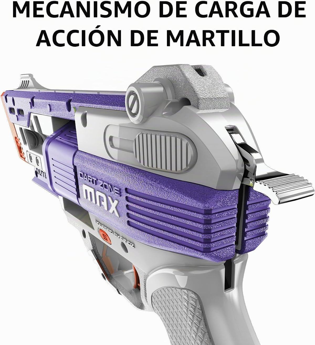 Dart Zone Max Nitroshot+ Outlaw - Lanzador de dardos Hammer-Prime Pro de