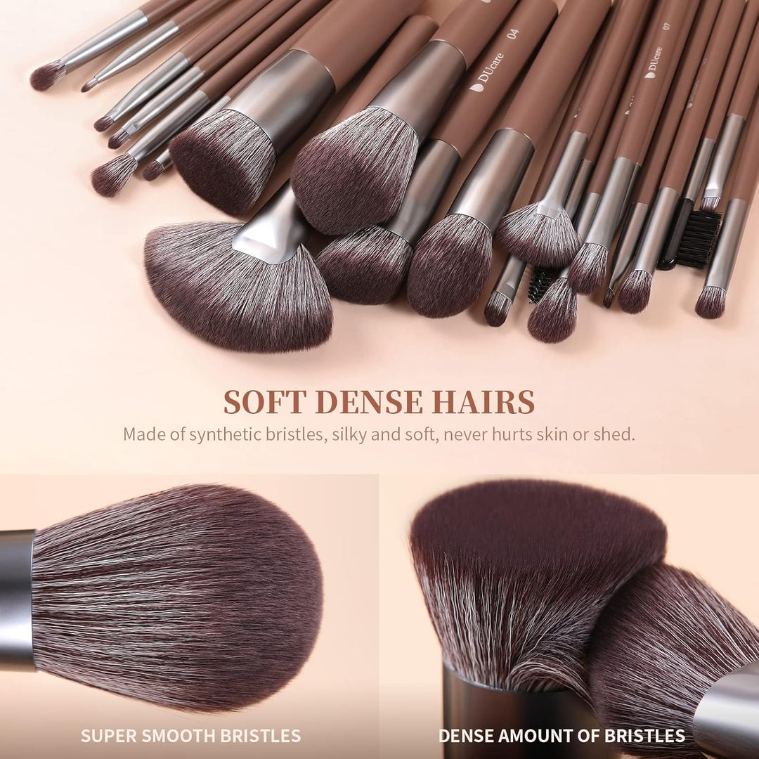 DUcare Juego de 22 brochas de maquillaje profesionales de grado pro...