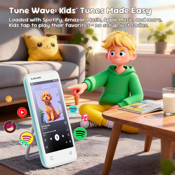 Reproductor de MP3 para niños, controles parentales, 16 GB, compati...