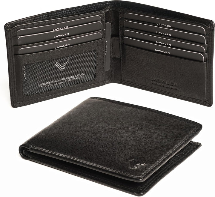 Lavalen Billeteras de cuero suave para hombres - Bloqueo RFID - Ele...