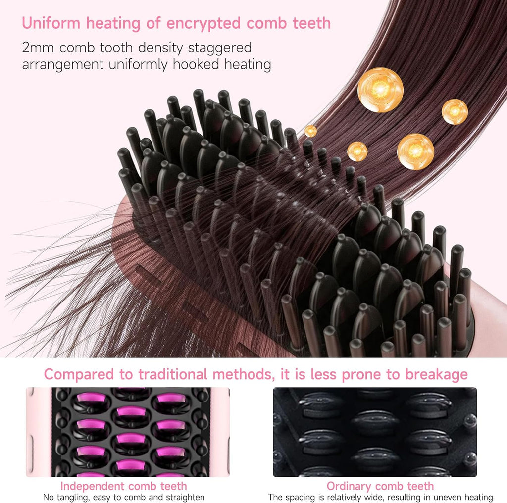 Cepillo alisador de cabello inalámbrico – Go Brush Pro para ca...