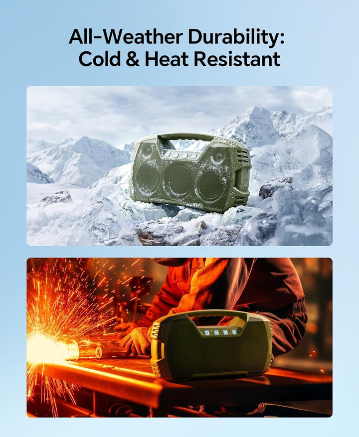 Altavoz Bluetooth para exteriores resistente al agua IPX7, inalámbr...
