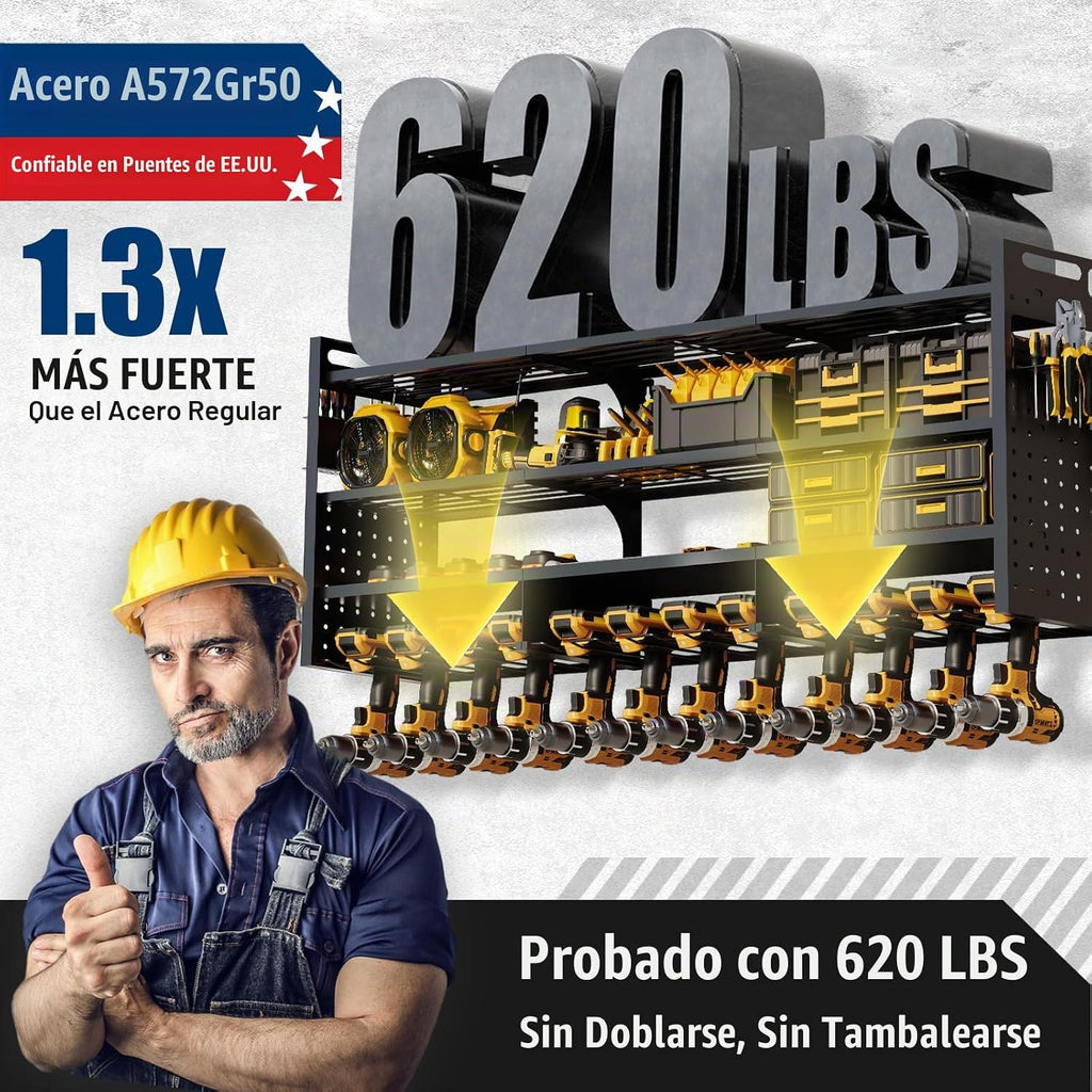 Organizador de herramientas eléctricas grande de 49 pulgadas