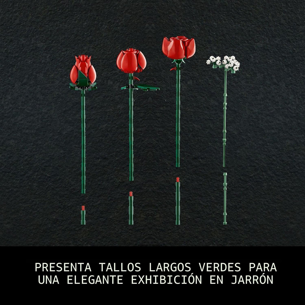 LEGO Botanicals - Ramo de rosas artificiales juego de