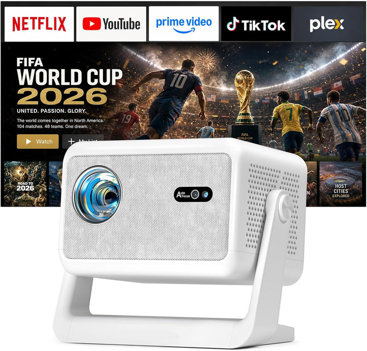[Ahora con Netflix y 3000 ANSI] Proyector 4K con WiFi y Bluetooth,...