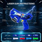 Juego de 4 pistolas láser recargables con sensores de 360° para niños y adolescentes, pistola de etiqueta Lazer con chaleco, regalo ideal para niños y niñas a partir de 6 años, juegos para