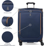Travelpro Crew Classic Maleta de mano ligera, extensible, de lados suaves, Azul patriota