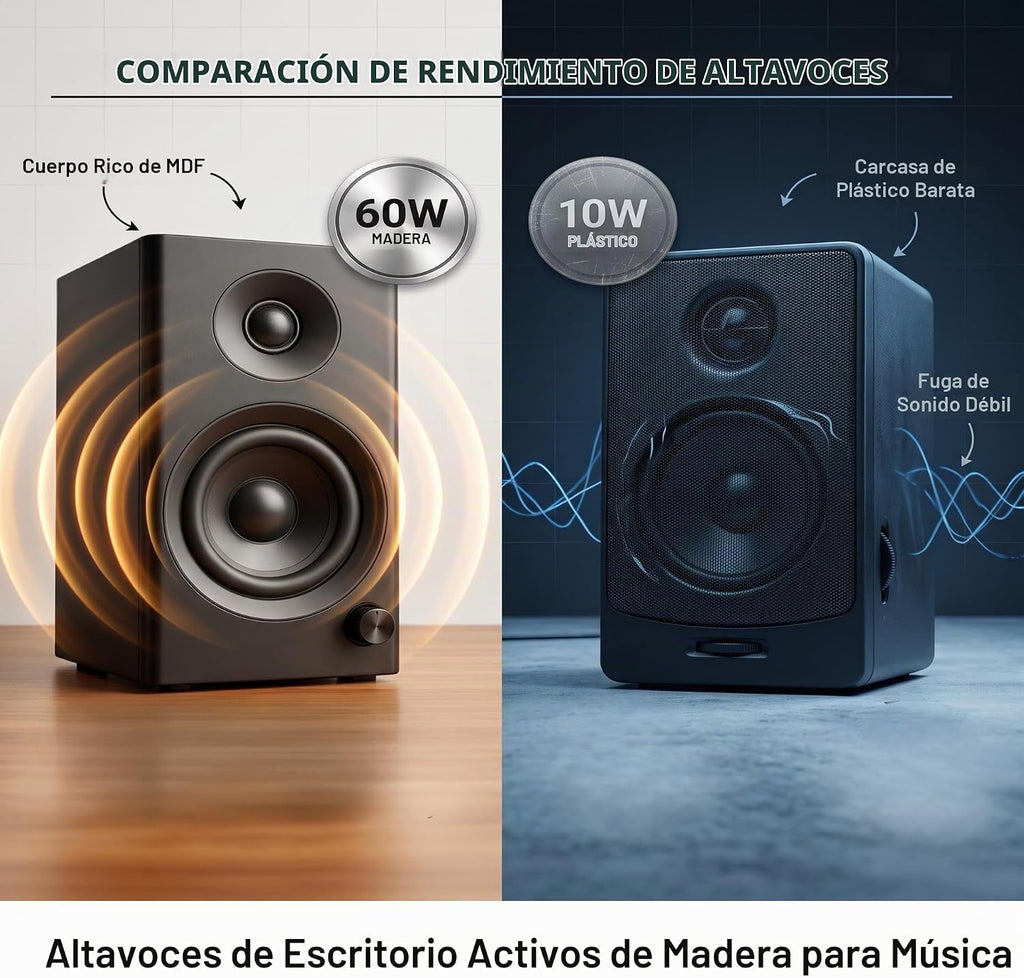 NSY - Altavoces de computadora con alimentación de audio para PC de