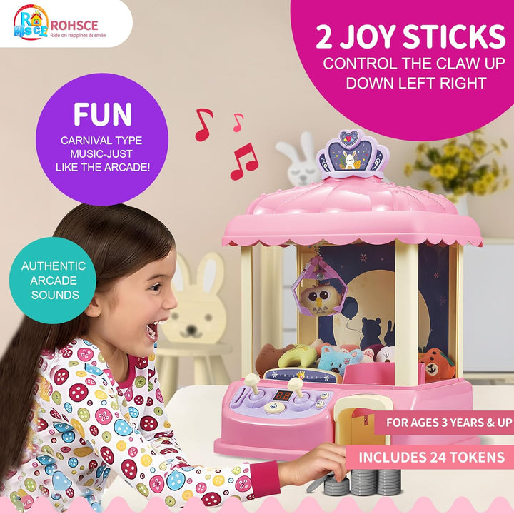 ROHSCE Máquina de garras para niños de 8 a 13 años, mini dispensado...