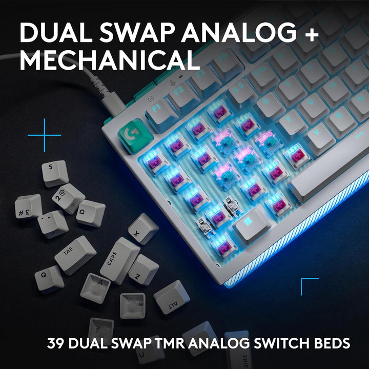 Logitech G 512 X 75 Dual SWAP, teclado analógico\/mecánico TMR inte...