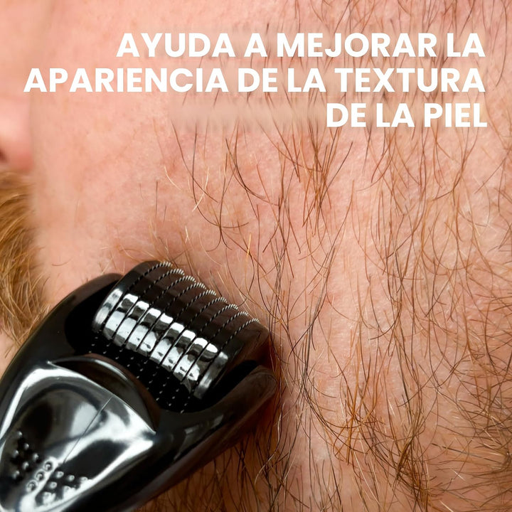 Kit de Crecimiento de Barba The Beard Club - Rodillo Derma, Aceite...