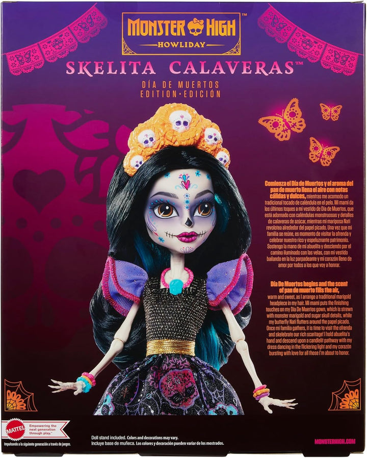 Muñeca Monster High, Skelita Calaveras Dia De Muertos coleccionable...