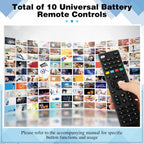 Paquete de 20 unidades de repuesto universales para TV, compatible con todos los Smart TV, LED, LCD, HDTV, serie 3D, para motel, hotel, hogar de ancianos, regular