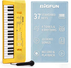 Piano infantil de 37 teclas con micrófono, teclado de música