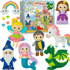 Craftorama Kit de costura para niños, divertido y educativo juego de manualidades de cuento de hadas para niños y niñas de 7 a 12 años, kit de manualidades para principiantes para coser tus propios