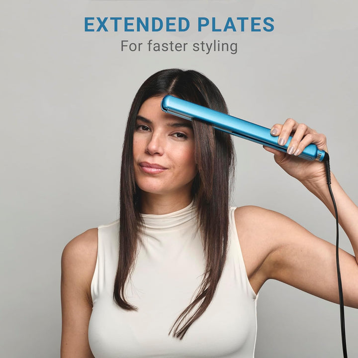 BabylissPRO Nano Titanium Ultra-Thin Hair Straightener, Professiona...
