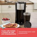 Black + Decker cafetera individual (de una sola ración), Negro, CM618