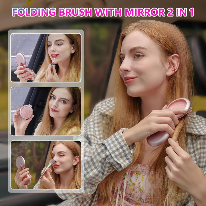 STUDLLY Alisador y rizador de pelo inalámbrico con pantalla LCD 2 e...