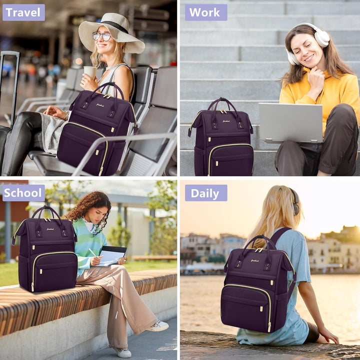 Focdod - Mochila de 15.6 pulgadas para laptop para mujeres, bolsas...