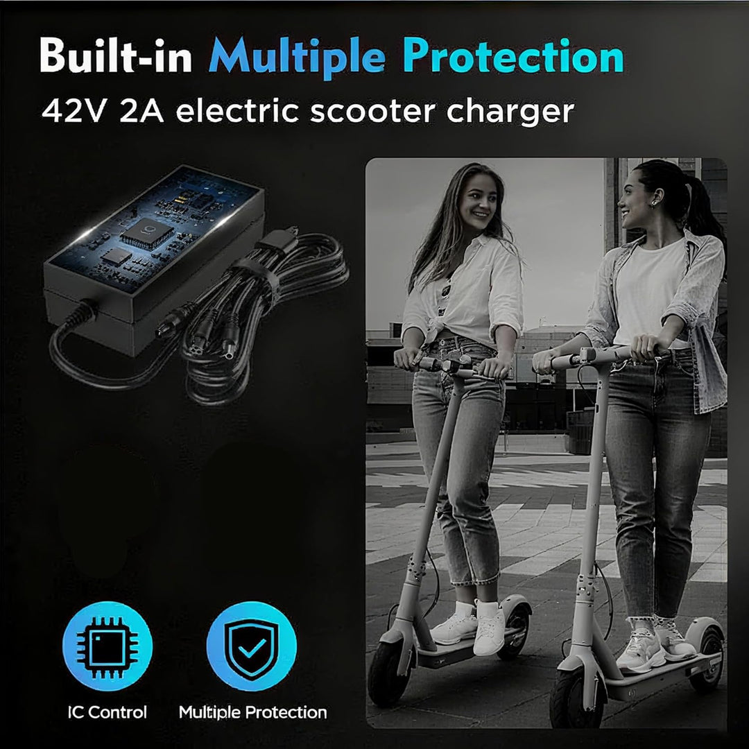 EVAPLUS Cargador rápido de 42 V 2 A con certificación UL