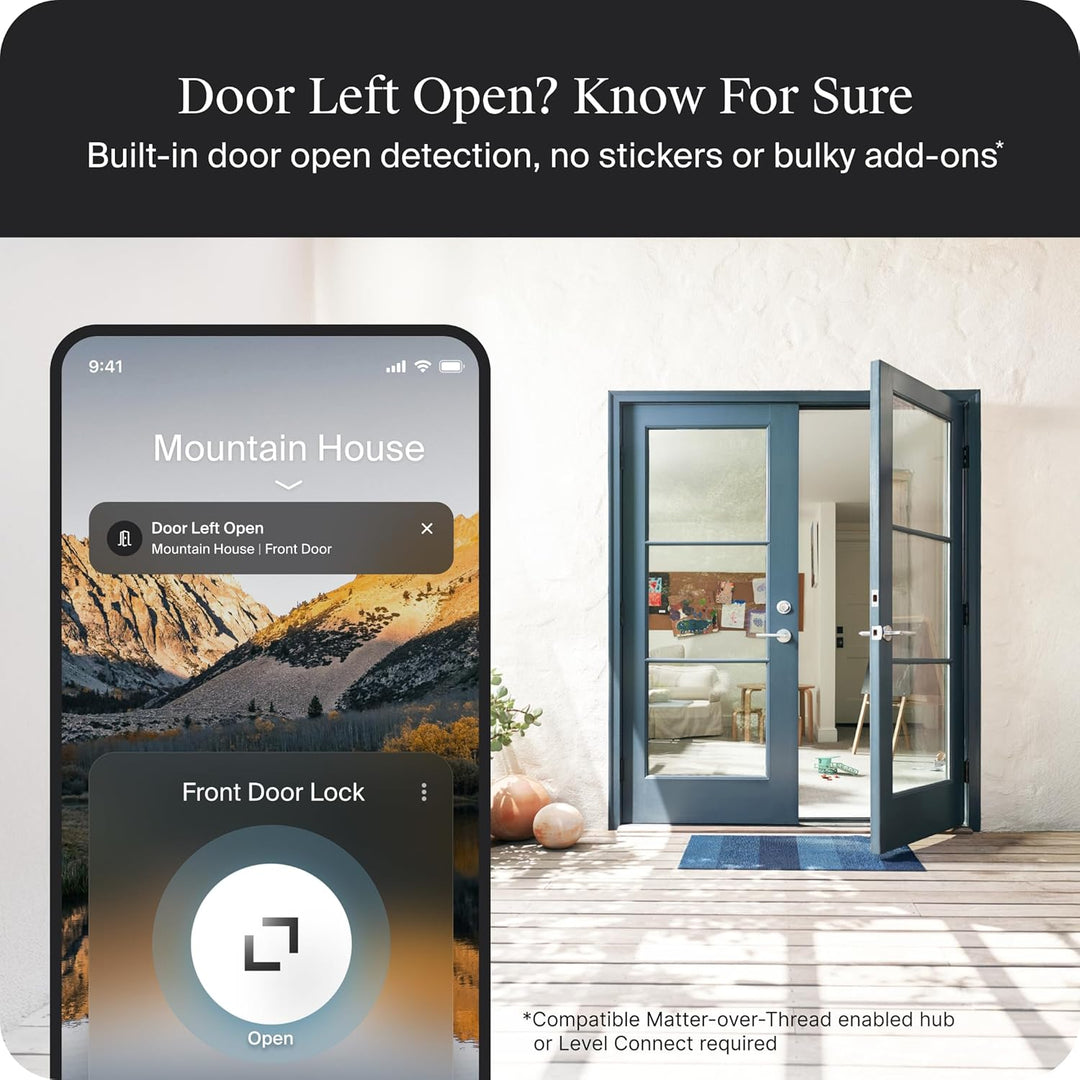 Level Lock Pro - Cerradura inteligente más pequeña, rápida e innova...