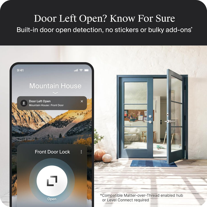 Level Lock Pro - Cerradura inteligente más pequeña, rápida e innova...