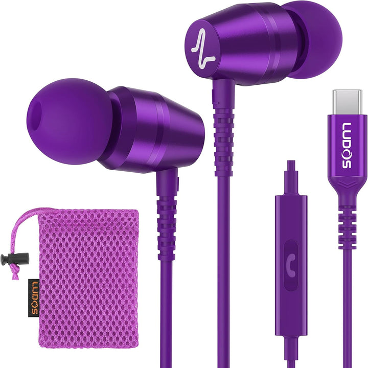 LUDOS OMNITONE - Auriculares USB C para iPhone 16 15 Pro Max Plus i...