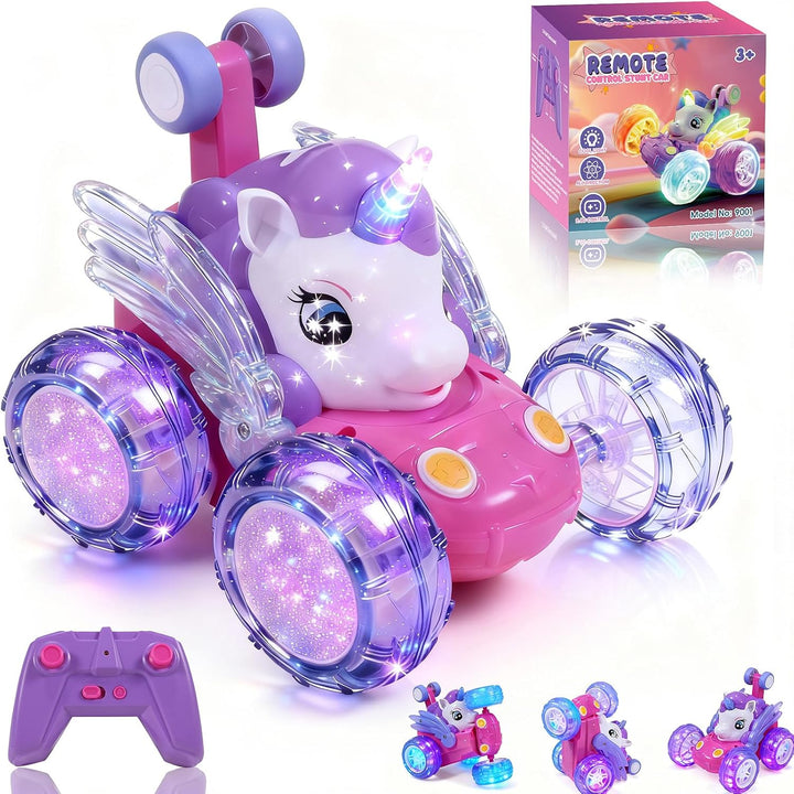 Unicorn Toys - Auto RC para niñas de 4 a 6 años, bonito juguete de...