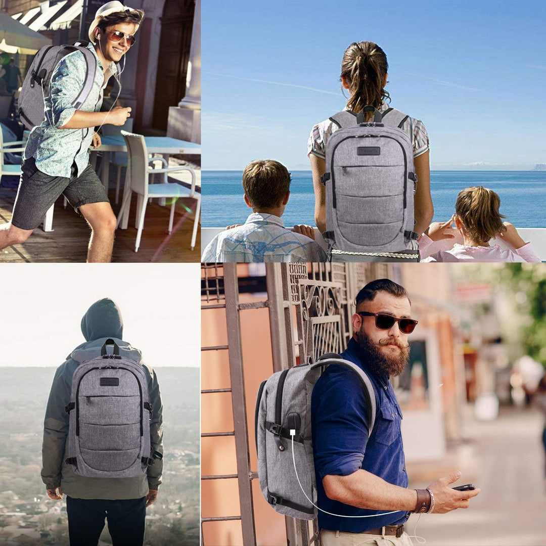 Mochila de Viaje para Laptop Resistente al Agua Bolsa Antirrobo con...