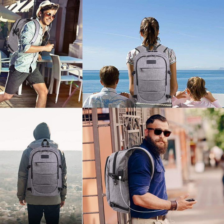 Mochila de Viaje para Laptop Resistente al Agua Bolsa Antirrobo con...