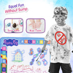 Juguetes para niños Tapete de garabatos con agua - Peppa Pig Tapete de pintura reutilizable para escribir y colorear, tablero de dibujo, juguetes educativos para niños de 3 años en adelante para niñas