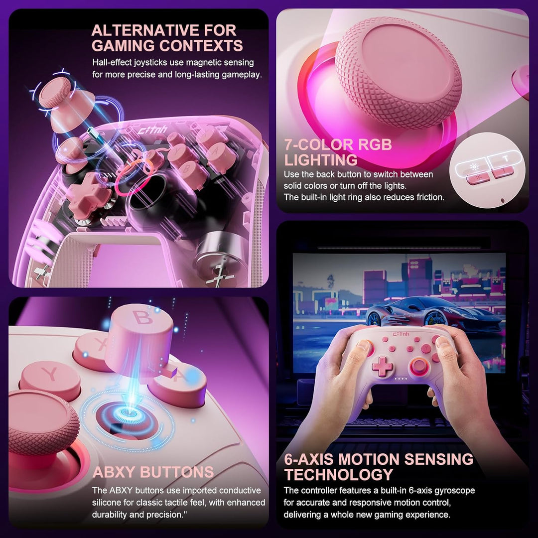 linhugame Wireless Controller For Switch,Compatible with switch 2\/...
